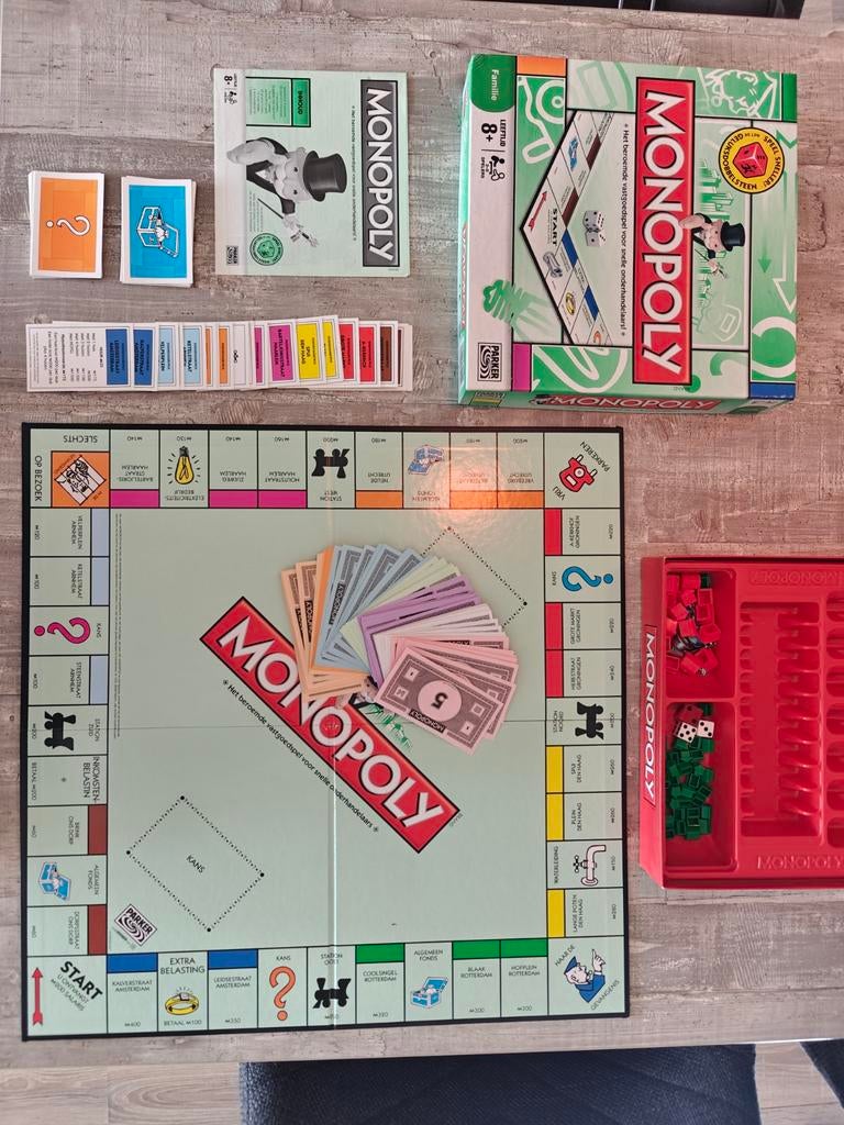 Monopoly bordspel - Compleet en zo goed als nieuw!, Vijf spelers of meer, Ophalen of Verzenden, Zo goed als nieuw, Parker