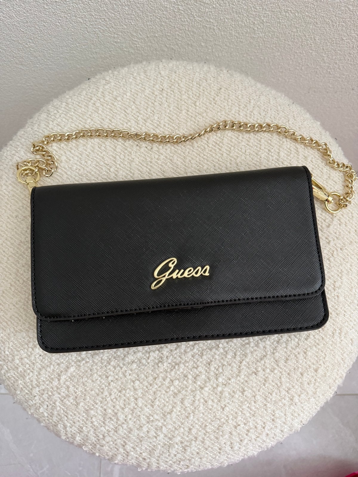 Guess Noelle Wallet On Chain nieuw tas/portemonnee, Ophalen of Verzenden, Nieuw, Zwart, Avondtasje