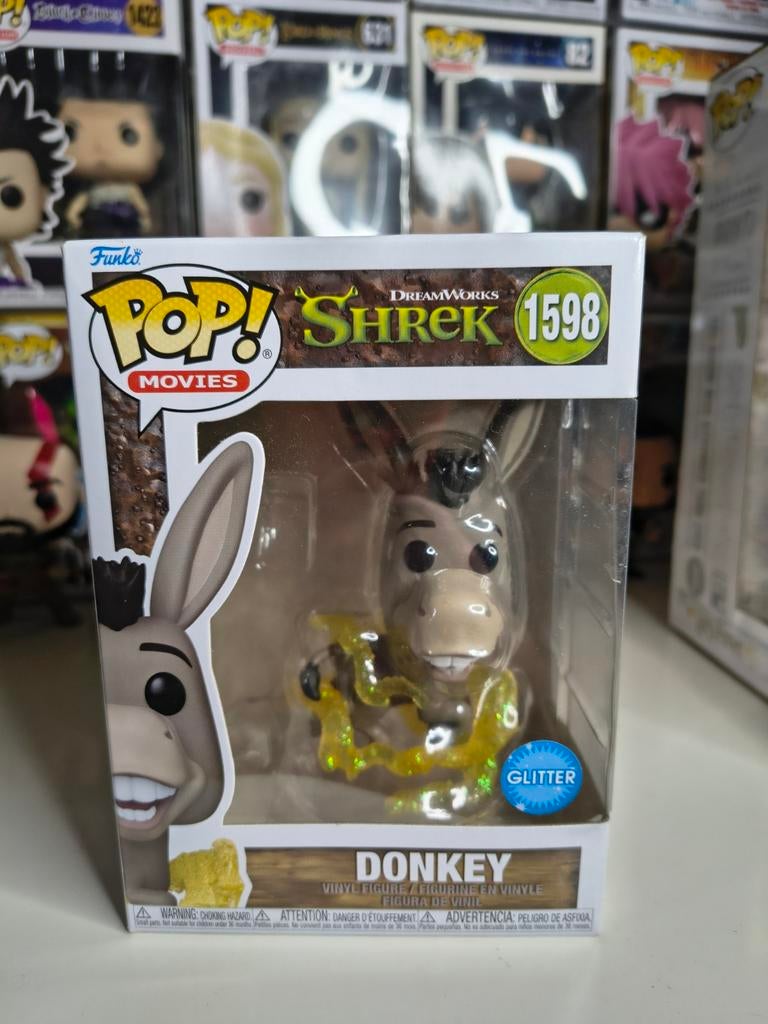 Funko Pop! Shrek Donkey Glitter #1598, Ophalen of Verzenden, Nieuw
