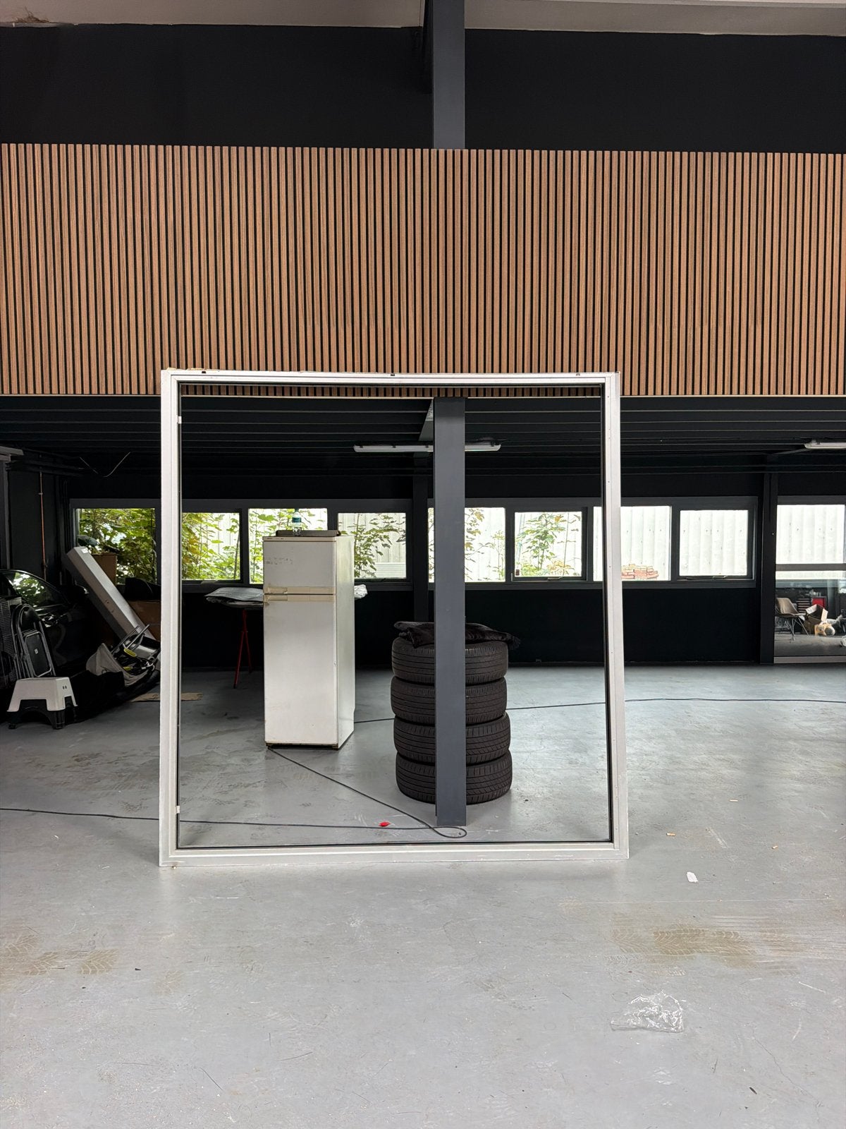 Schuifpui/Grote glazen panelen met aluminium frame, Ophalen, Gebruikt, 80 tot 120 cm, Glasplaat