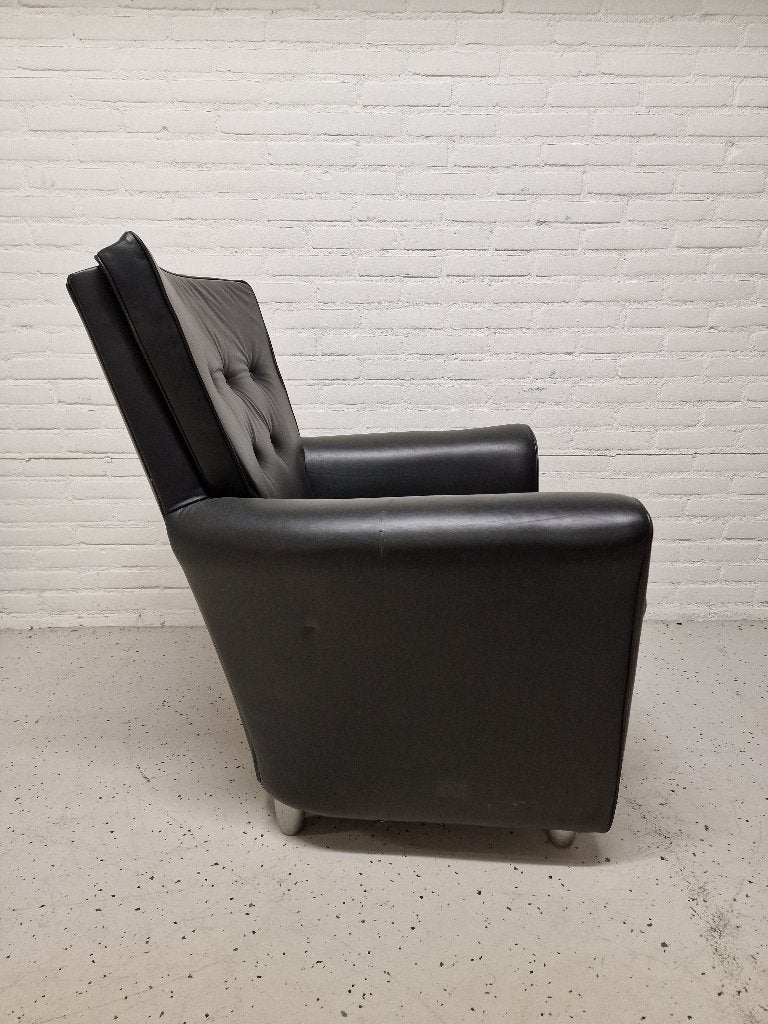 Fauteuil New York, Ophalen, Gebruikt, 50 tot 75 cm, Leer