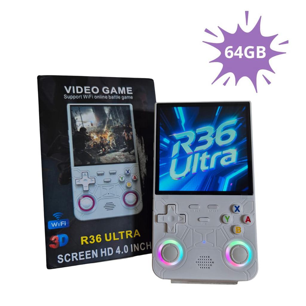 R36S Ultra 64GB Opslag | WIFI | Linux Systeem | LED Joystick, Retro-gameworld.nl, Nieuw, Ophalen of Verzenden, Retro-gameworld.nl