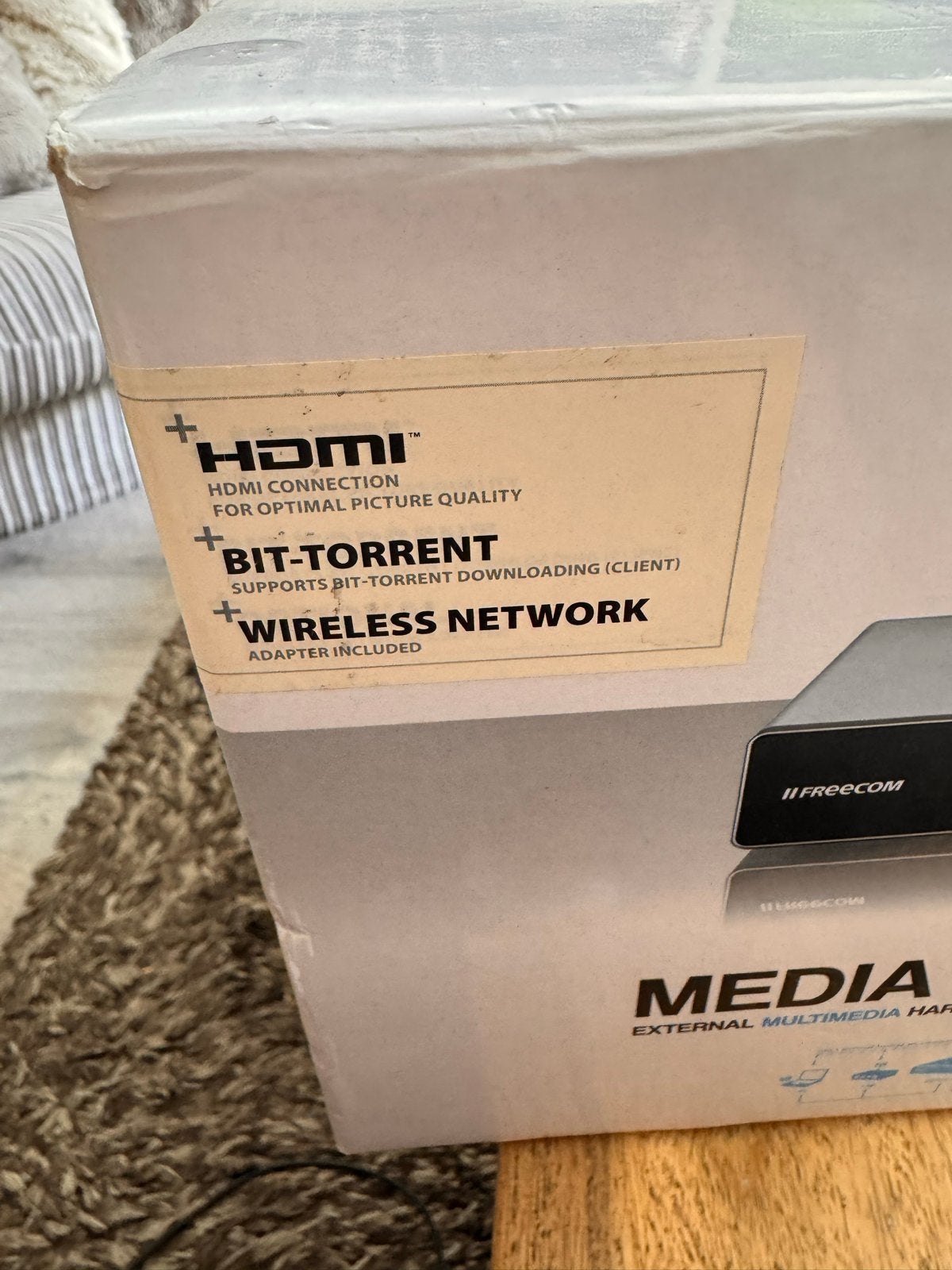 Freecom Media Player II 1.5 TB met WLAN Adapter, Ophalen of Verzenden, Nieuw, HDMI, 1500 GB of meer