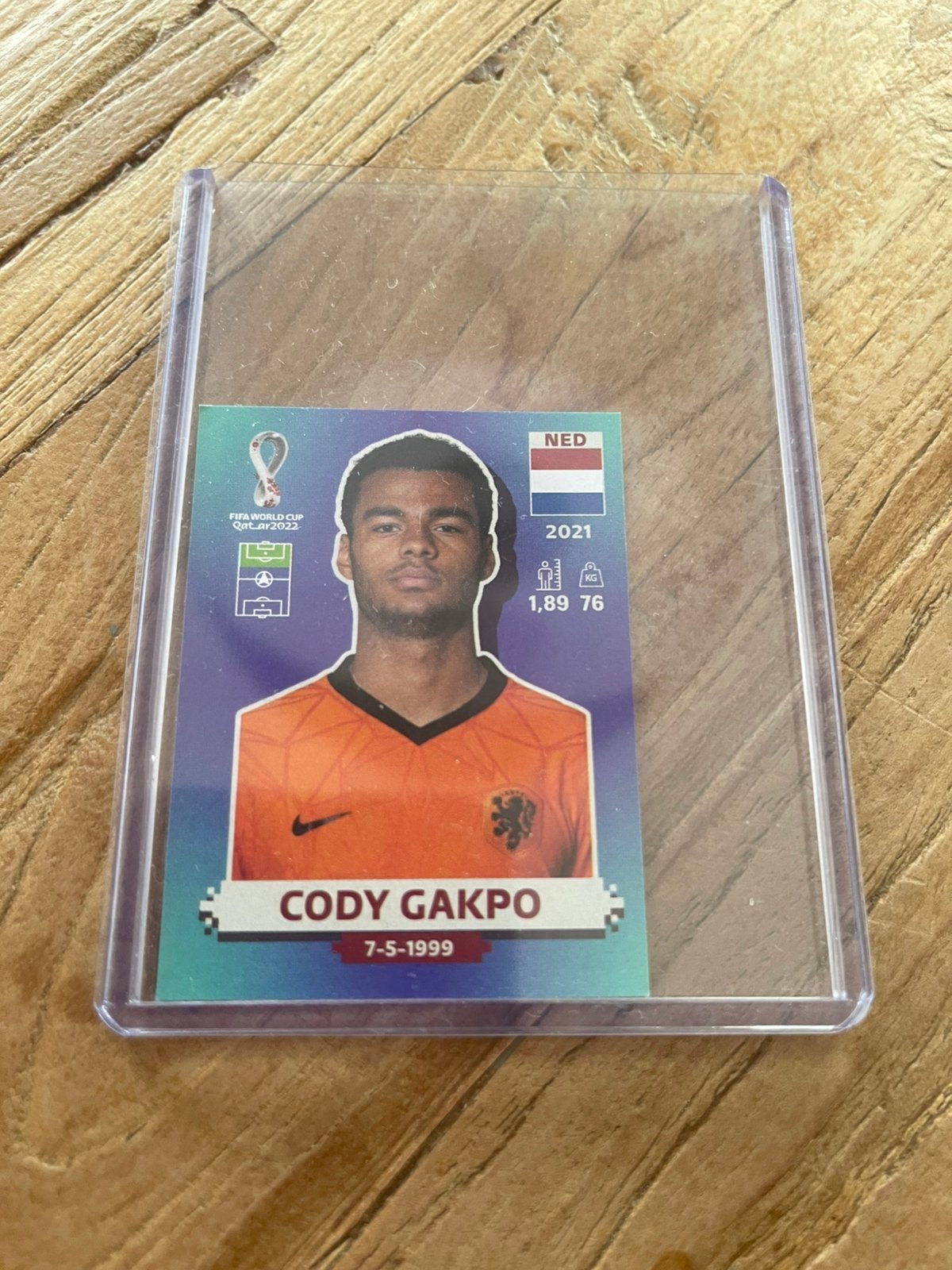 Cody Gakpo Rookie WK 2022 Nederlands elftal blauw, Ophalen of Verzenden, Zo goed als nieuw, Plaatje