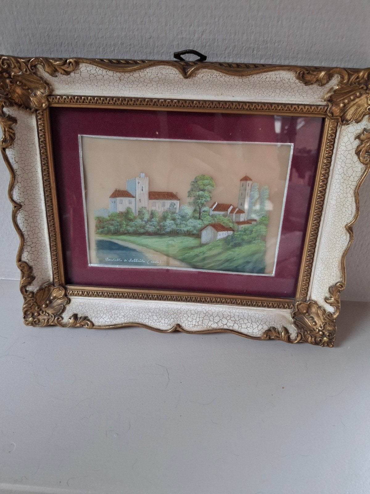Antiek gesigneerd schilderij, Ophalen of Verzenden