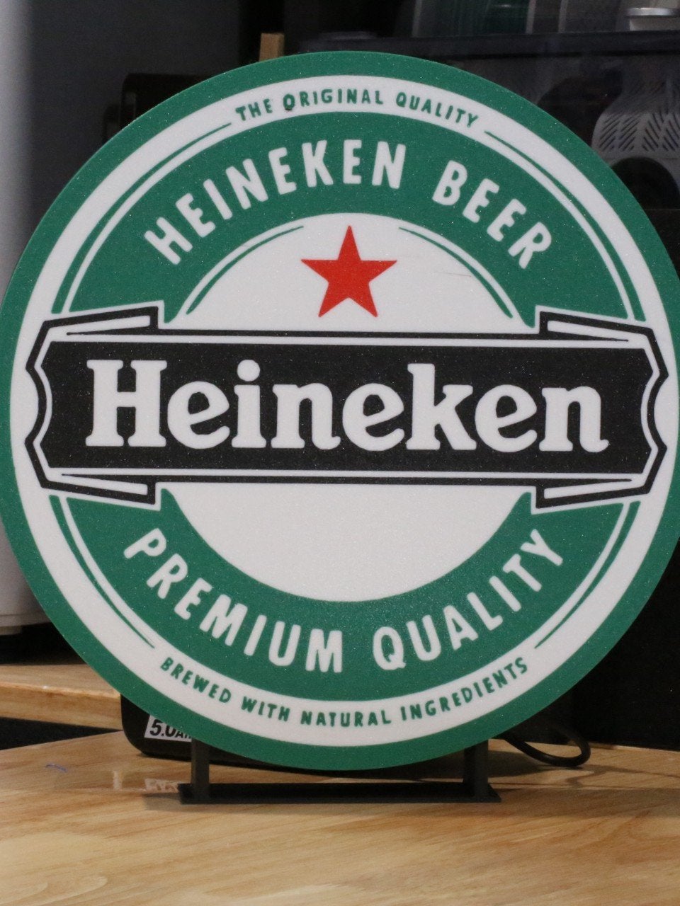 Heineken lichtbak met LED-verlichting, Ophalen of Verzenden, Nieuw, Lichtbak of (neon) lamp