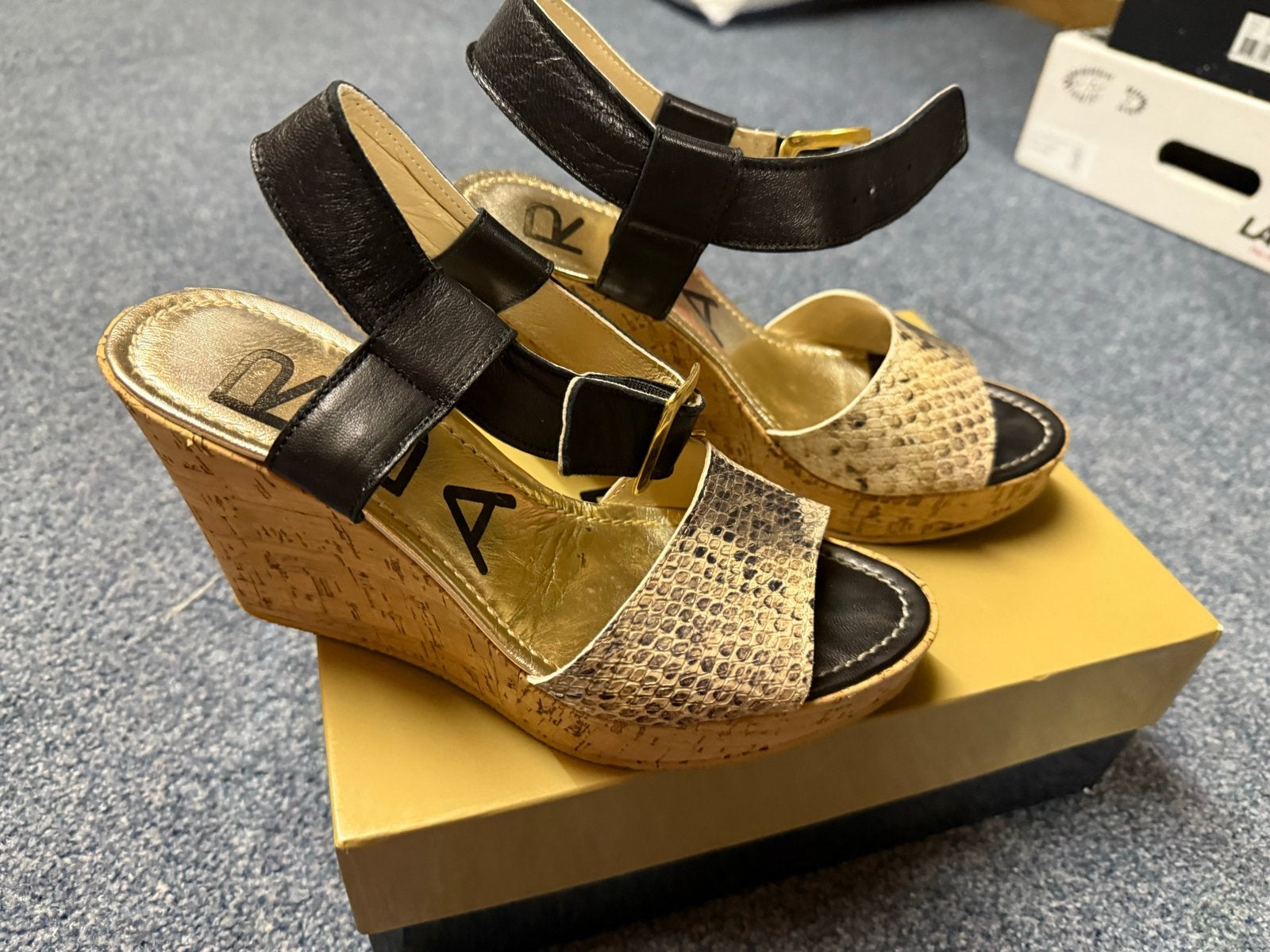 RDA by Roberto d'Angelo sleehak sandalen - maat 37, Kleding | Dames, Schoenen, Ophalen of Verzenden, Zo goed als nieuw, Overige kleuren