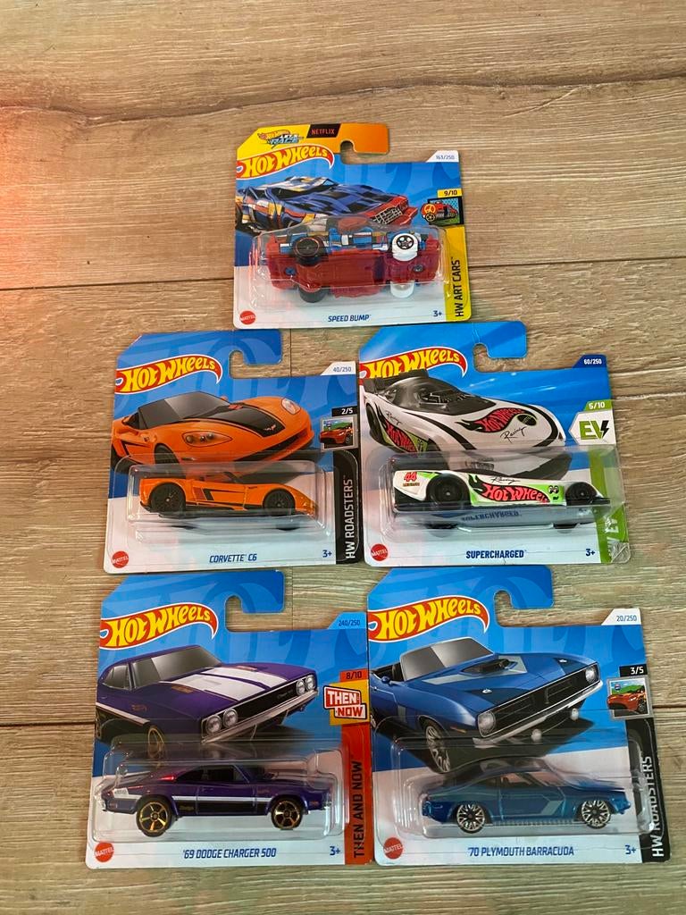 Setje van 5 Hot Wheels, Ophalen of Verzenden, Zo goed als nieuw