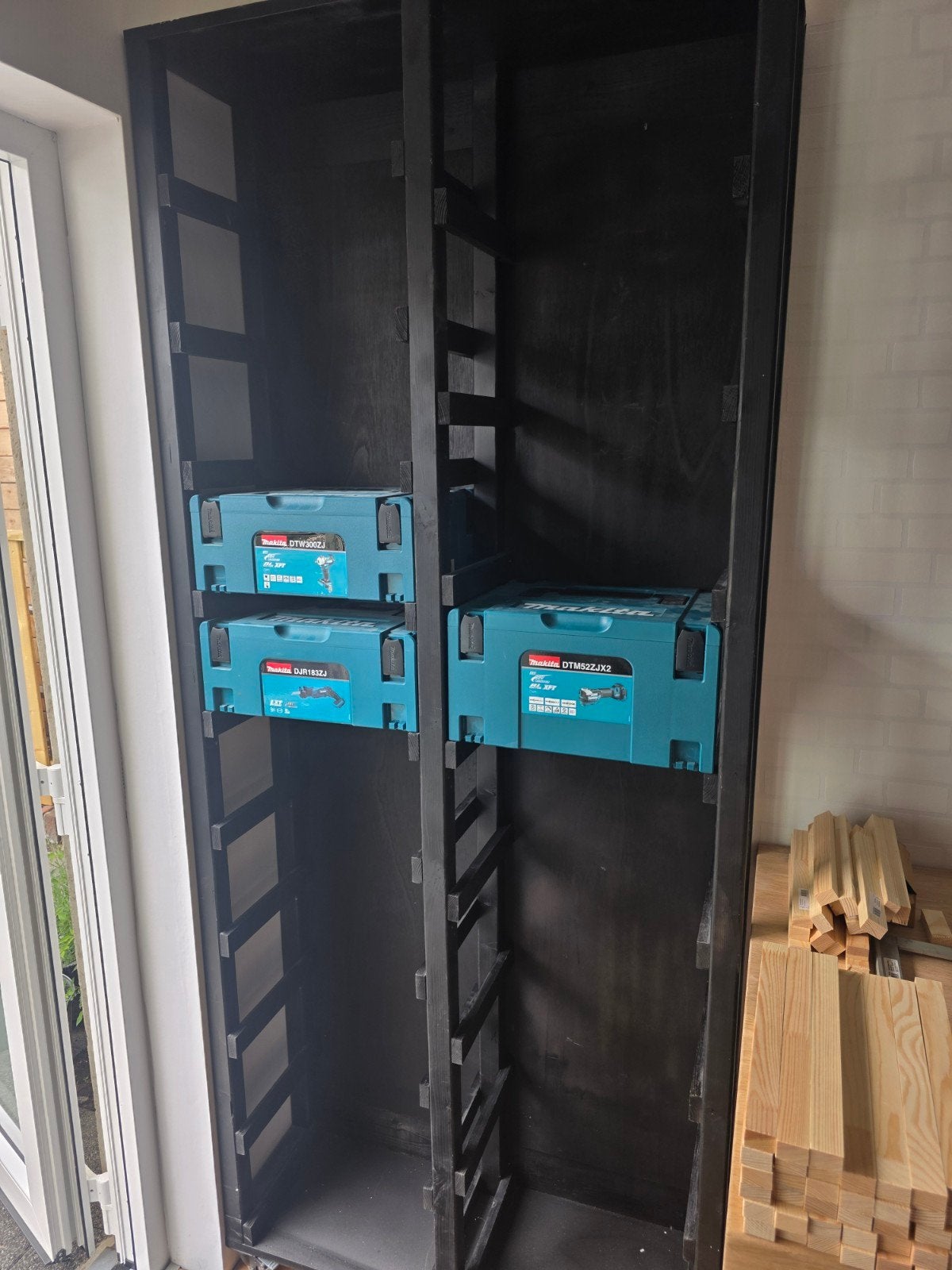 Opberg rek Makita Mboxen, Ophalen, Kolomboormachine