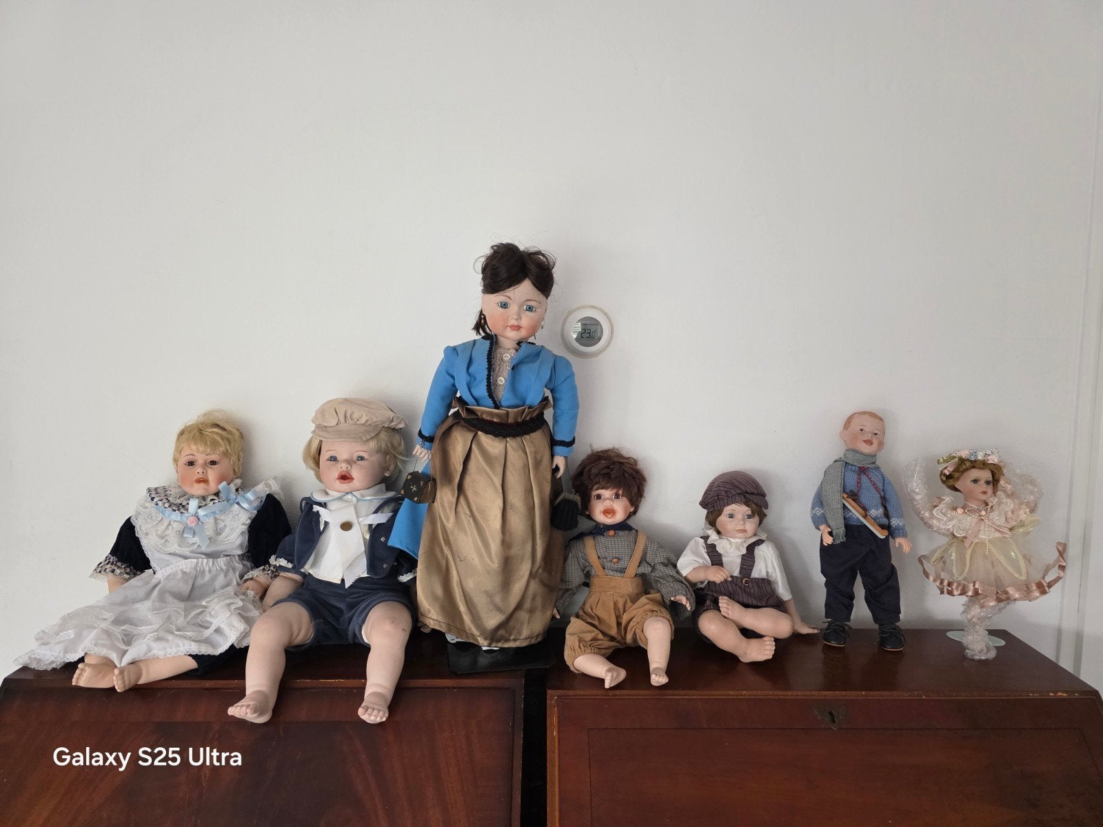 19 Antieke Bisque Porseleinen Poppen - Diverse Stijlen, Ophalen of Verzenden, Gebruikt, Pop
