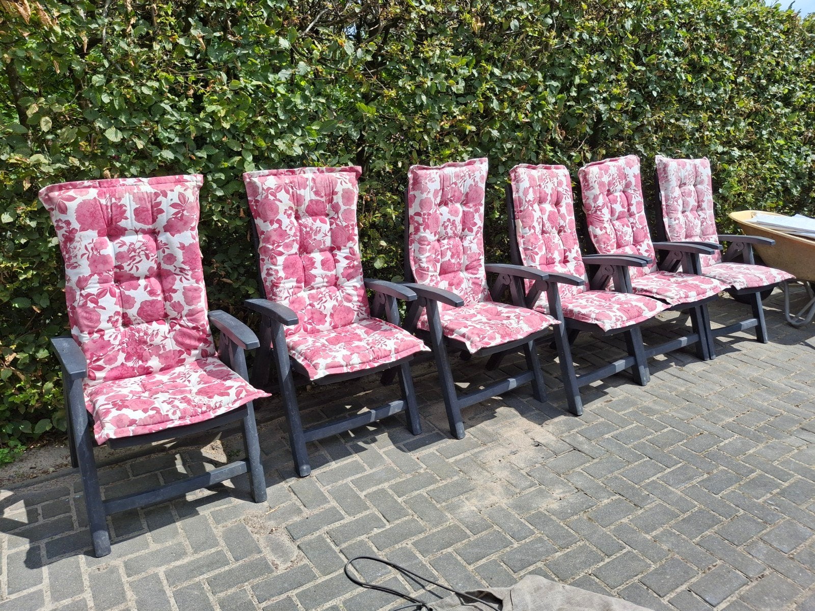 Hartman tuinstoelen met kussens, Tuin en Terras, Tuinstoelen, Ophalen, Gebruikt, Kunststof