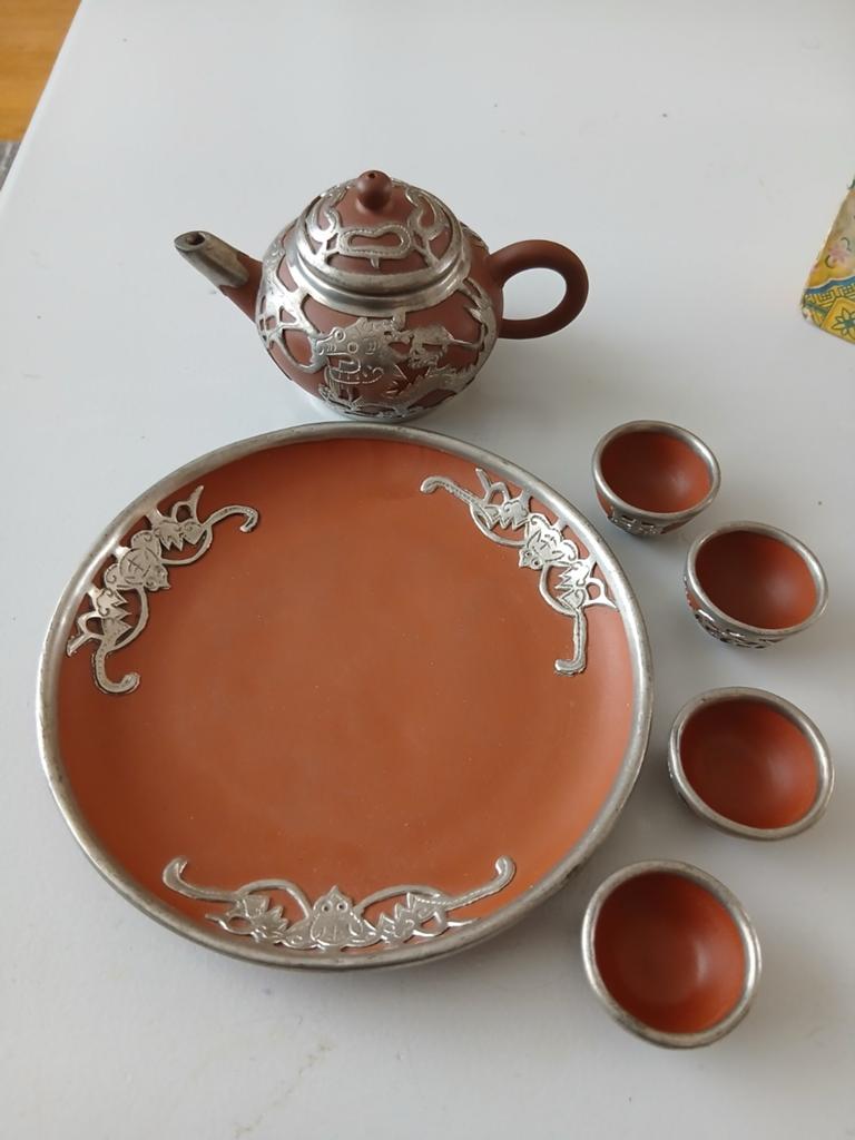 Yixing chinees aardewerk theepotje thee servies, Ophalen of Verzenden