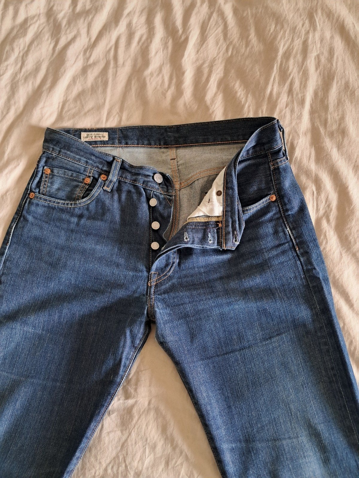 Levi's 501 Jeans - W30 L32 - Zo goed als nieuw, Levi's, Blauw, W32 (confectie 46) of kleiner, Ophalen of Verzenden