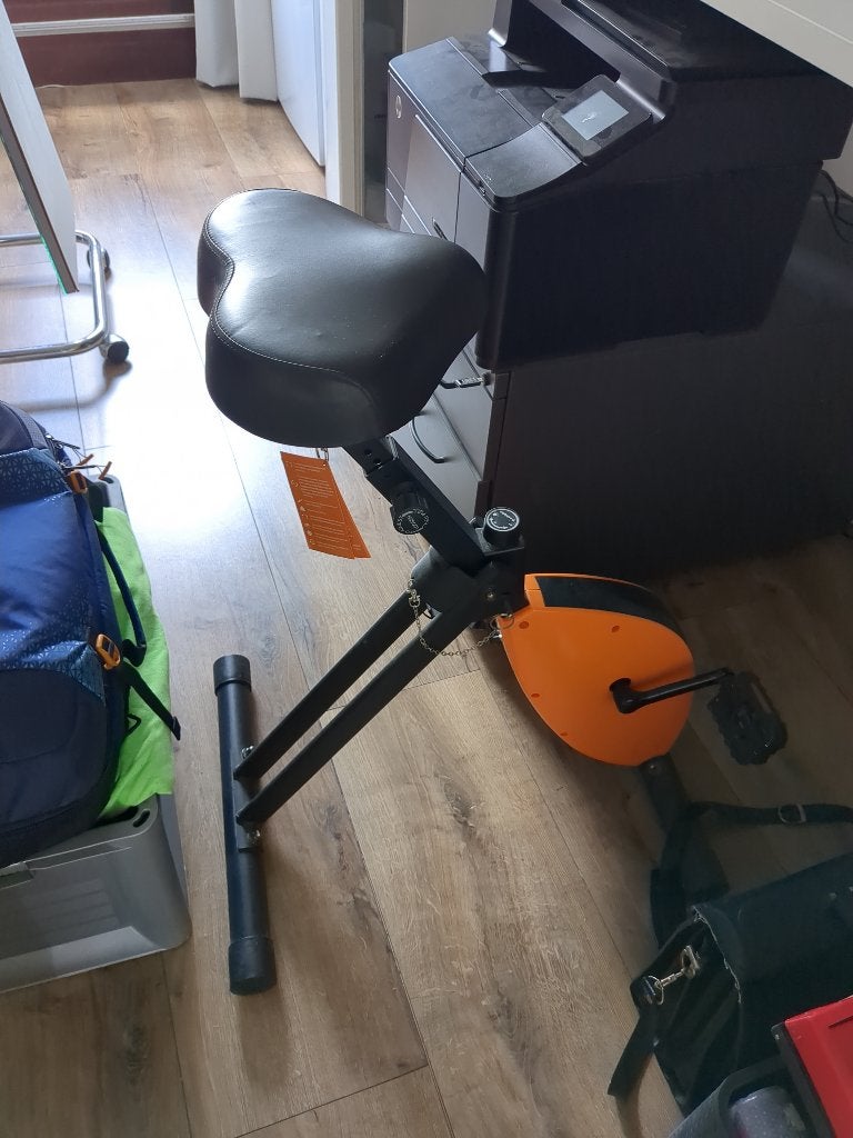 deskbike, Ophalen, Zo goed als nieuw, Zwart, Bureaufiets