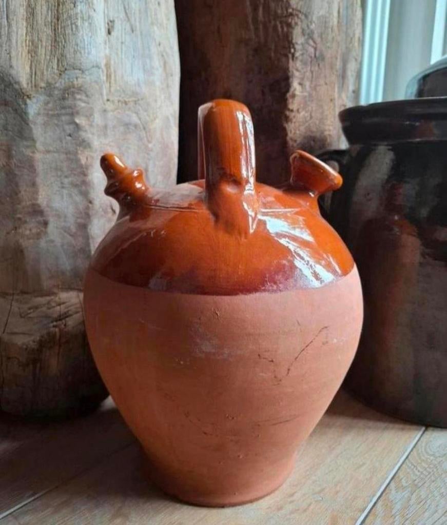 Franse aardewerk kruik, Antiek en Kunst, Antiek | Keramiek en Aardewerk, Ophalen of Verzenden