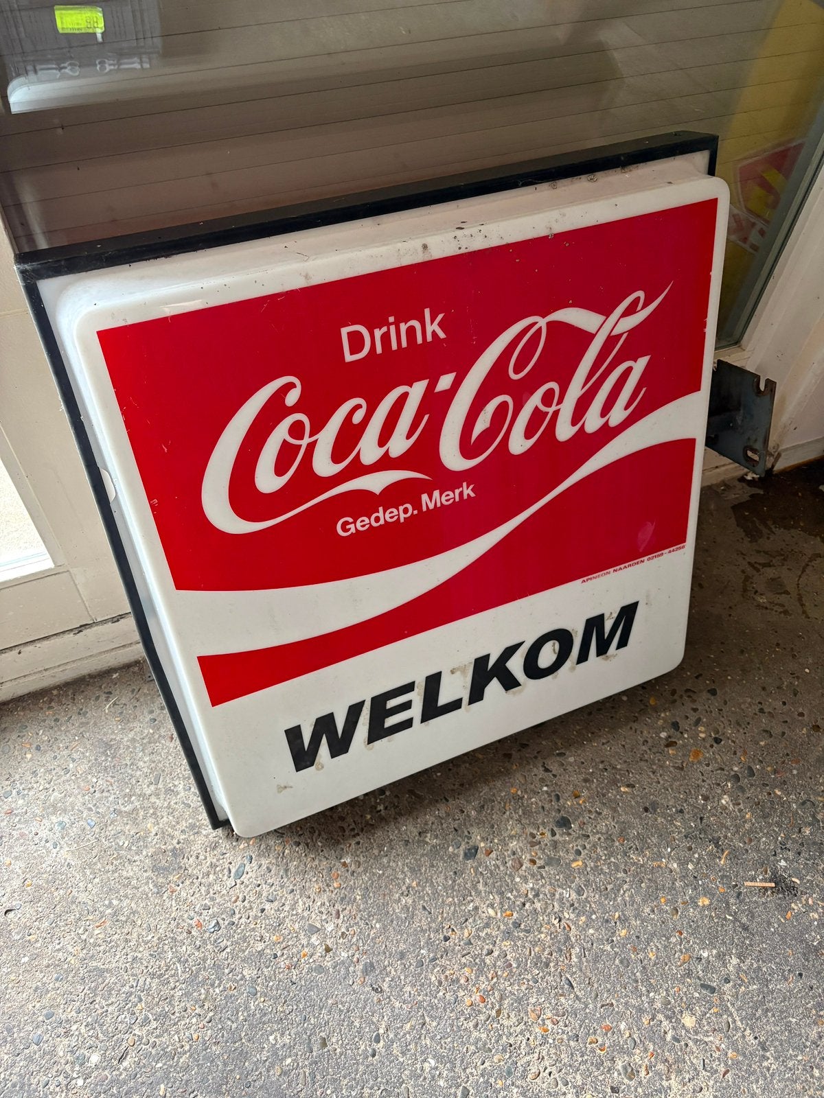 Coca Cola lichtreclame, Ophalen, Gebruikt, Lichtbak of (neon) lamp