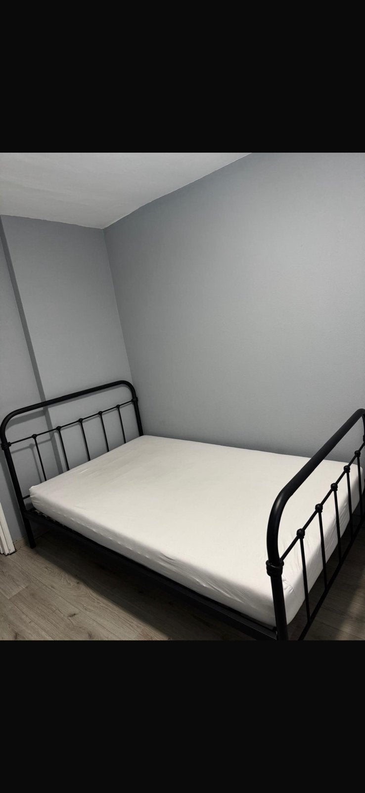Bed met matras, Ophalen, Gebruikt, Twijfelaar, 120 cm