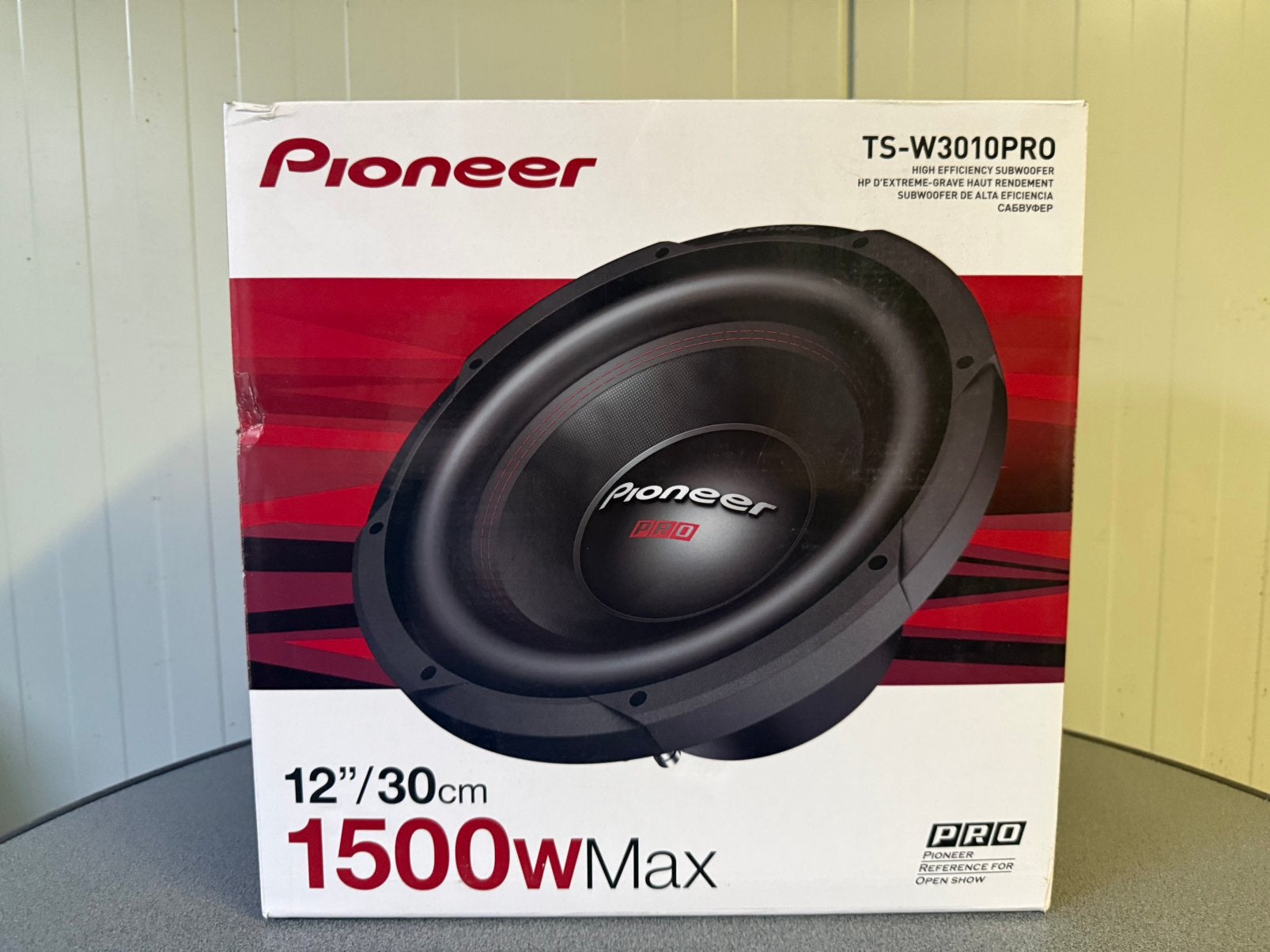 Pioneer TS-W3010PRO 12in Subwoofer 1500W Peak, Auto diversen, Autospeakers, Ophalen of Verzenden, Zo goed als nieuw