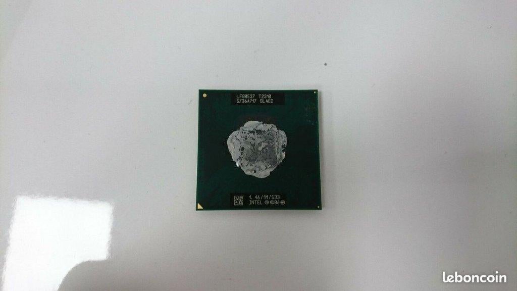 Intel DUAL CORE T2310 1,46 GHz/1 M/533 CPU-processor, Computers en Software, Processors, Verzenden, Gebruikt, 2-core