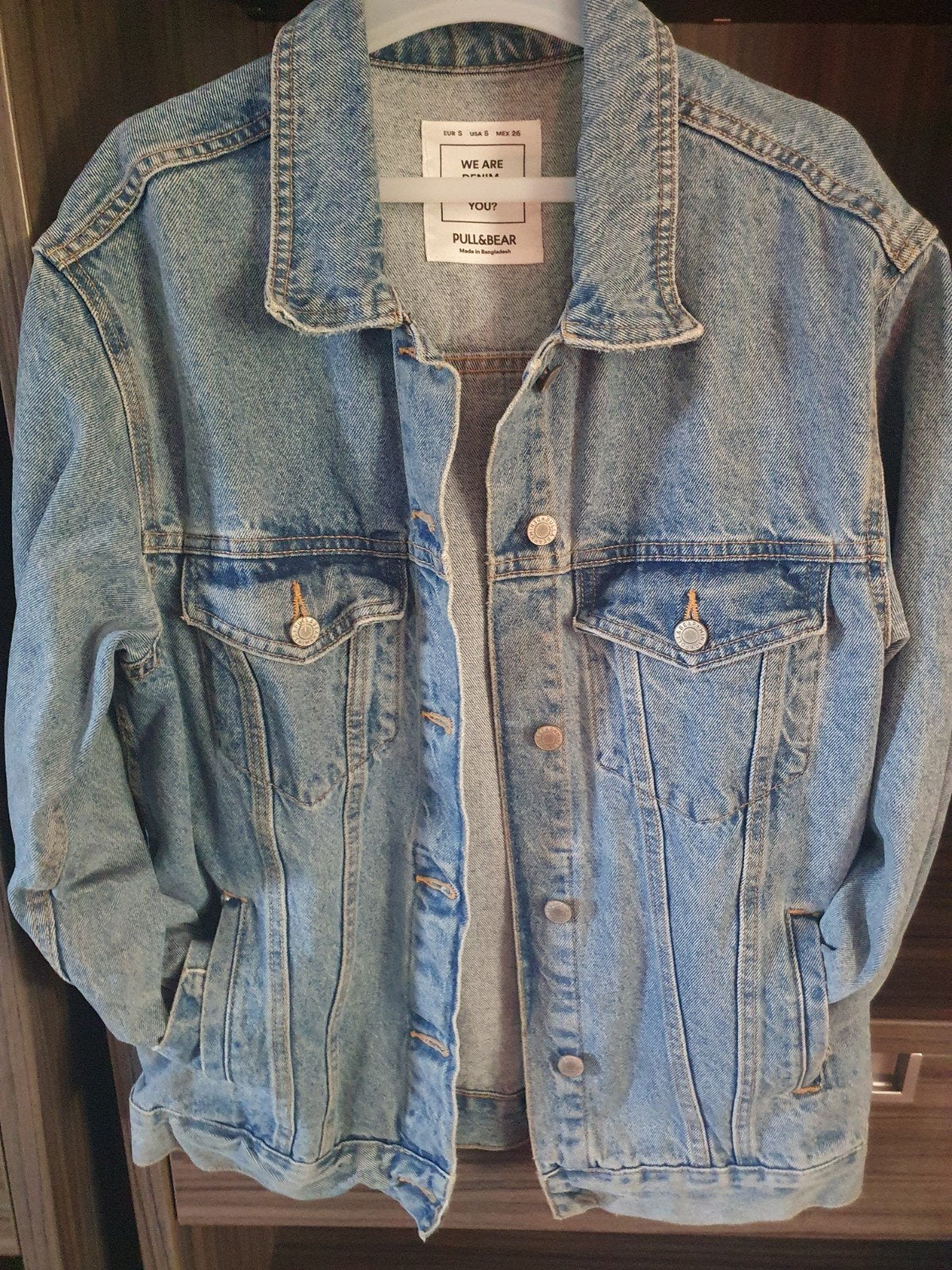 Spijkerjas, Kleding | Heren, Blauw, Ophalen of Verzenden, Pull&Bear, Gedragen