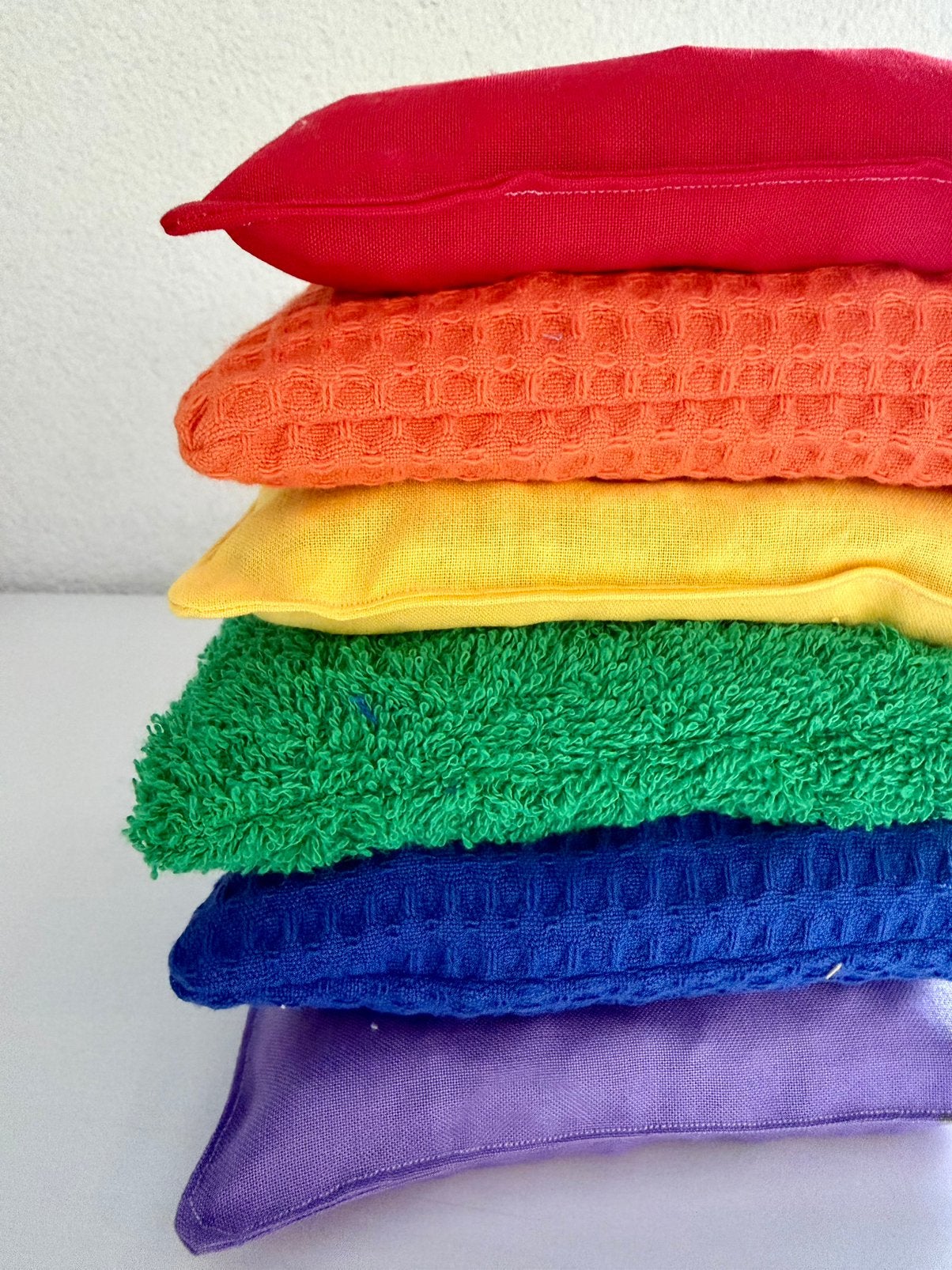 Sensorische pittenzakken | Regenboog | Cadeau, Ophalen of Verzenden, Nieuw, Bouwen