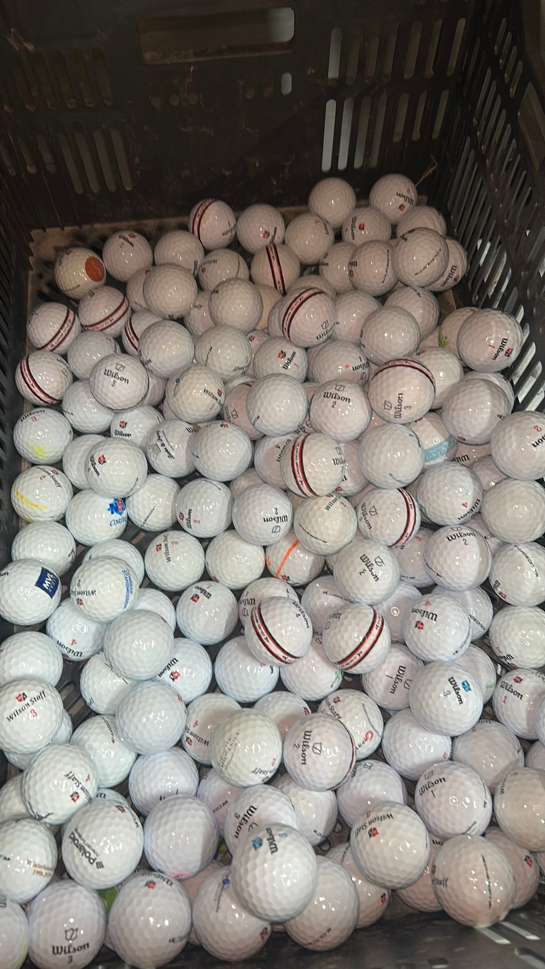 100 Stuks Wilson Staff Duo Soft/Dx2 Golfballen AAAA, Ophalen of Verzenden, Zo goed als nieuw, Bal(len)