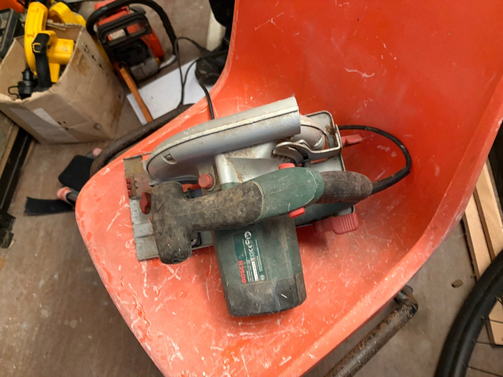 Bosch PKS 66 AF Cirkelzaag - Gebruikt, Gebruikt, Cirkelzaag, 70 mm of meer, Ophalen of Verzenden