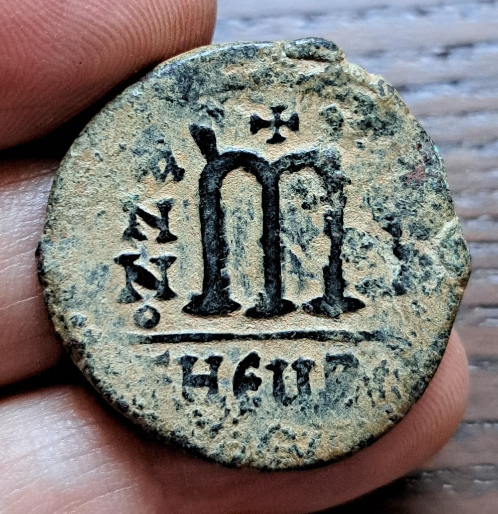 Byzantijns - Mauritius Tiberius? Follis, Ophalen of Verzenden, Overige landen, Losse munt