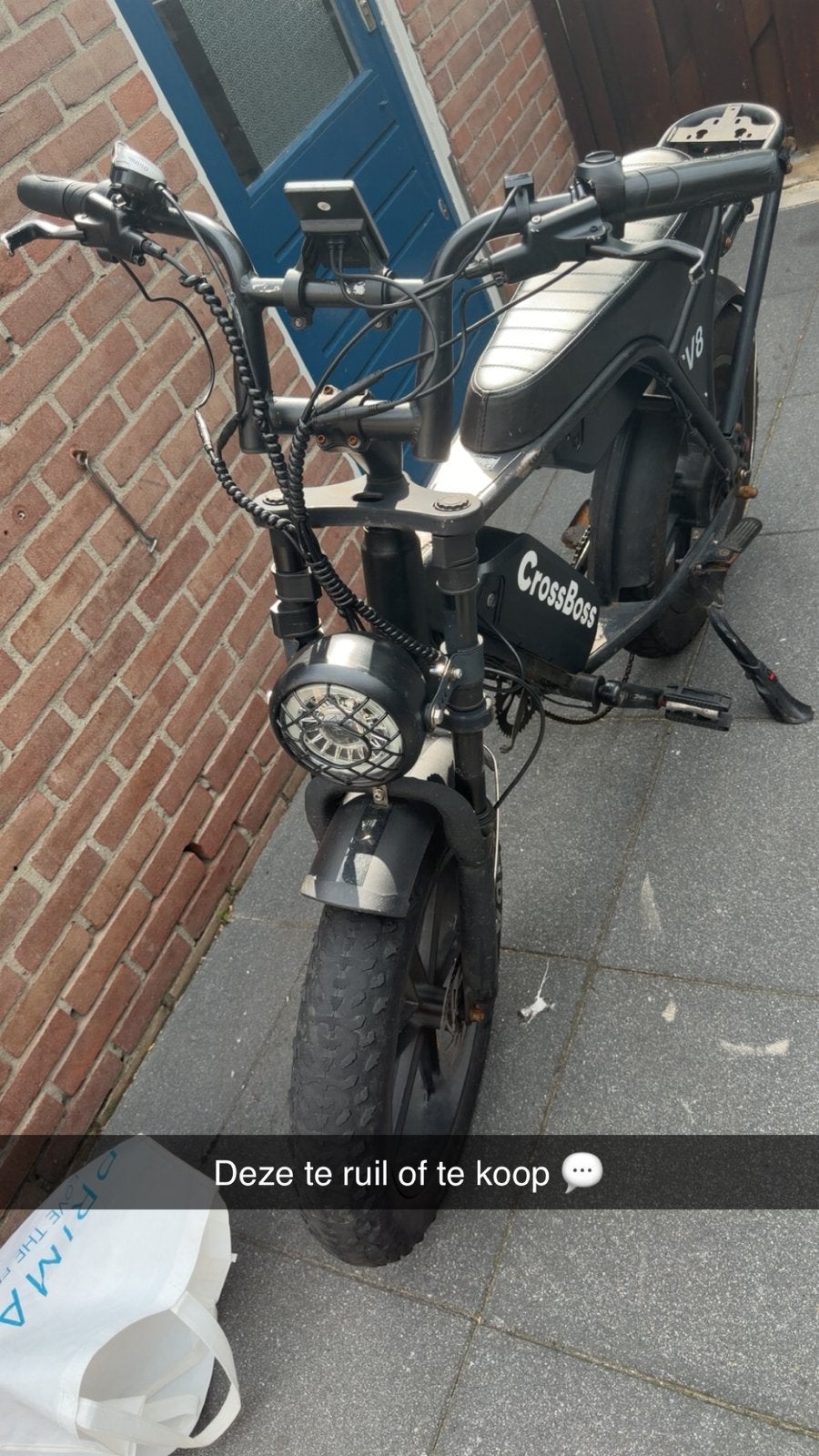Fatbike v8 dubbel accu, Fietsen en Brommers, Brommers | Tomos, Ophalen, Zo goed als nieuw, Maximaal 45 km/u, Overige modellen