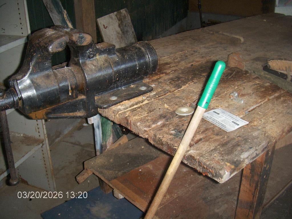 werktafel, Doe-het-zelf en Verbouw, Ophalen, Gebruikt, Bankschroef