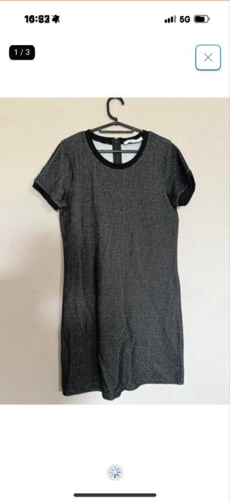Costes Basic Jurk Zwart/Wit Maat M, Kleding | Dames, Jurken, Zo goed als nieuw, Maat 38/40 (M), Zwart, Boven de knie, Ophalen of Verzenden