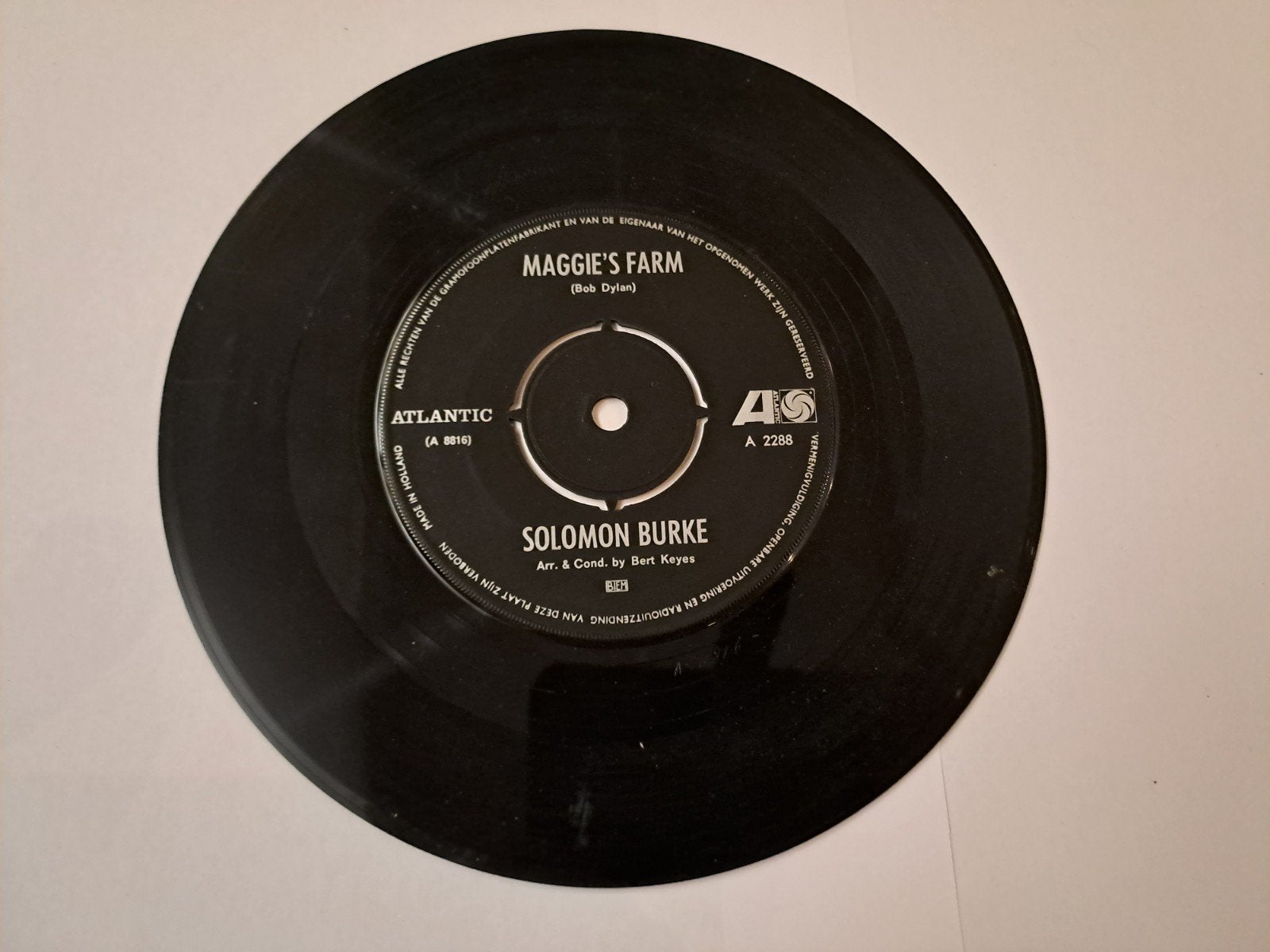 Solomon Burke - Tonight's The Night / Maggie's Farm (7 inch), Gebruikt, 7 inch, Ophalen of Verzenden, EP