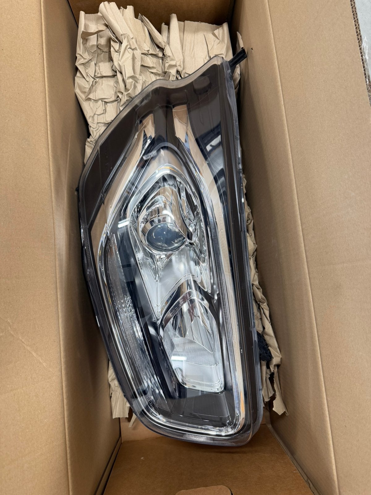Ford transit custom facelift koplamp rechts, Ophalen of Verzenden, Nieuw, Ford