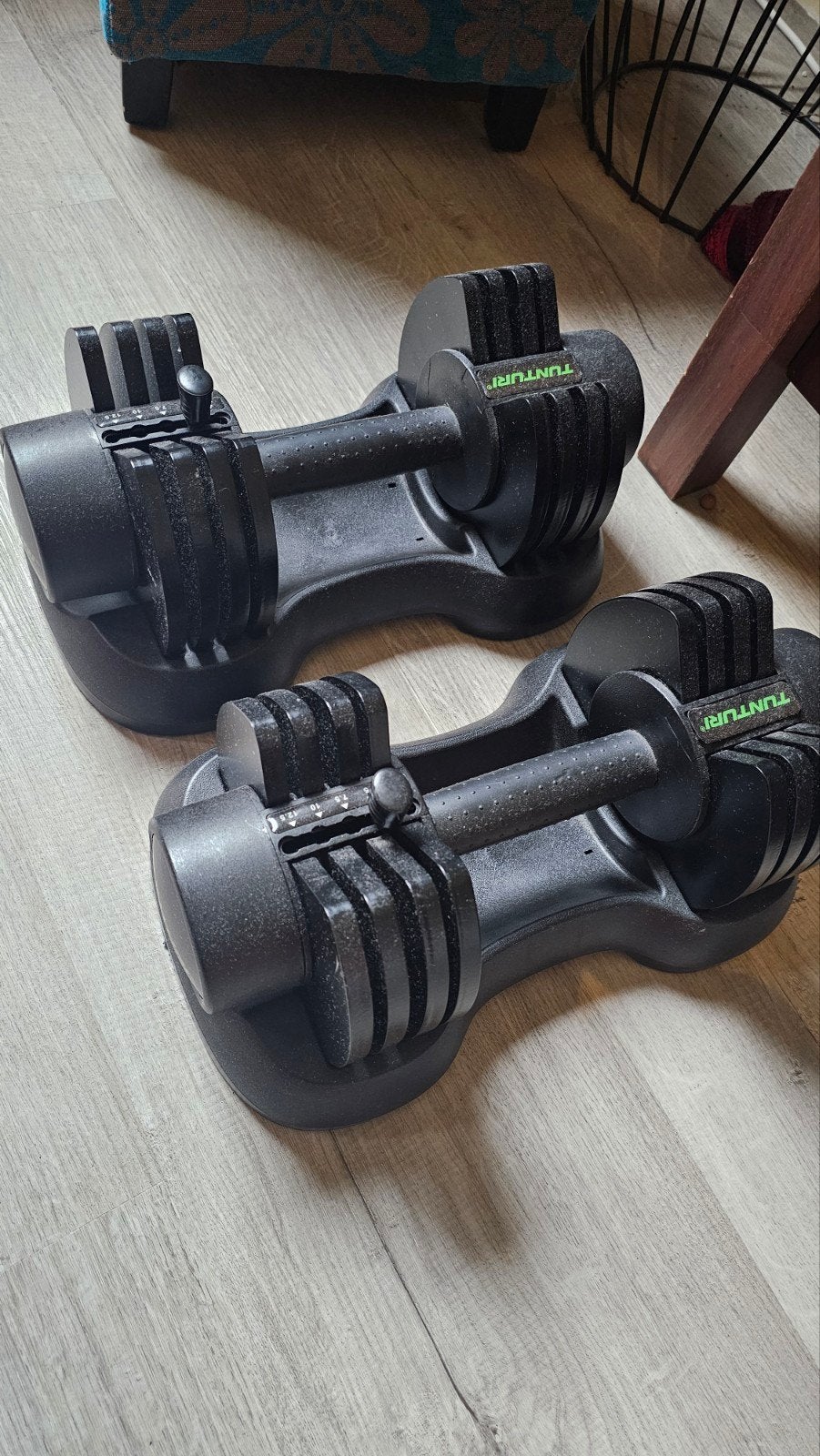 Tunturi verstelbare dumbbells - Zo goed als nieuw, Ophalen, Zo goed als nieuw, Benen, Dumbbell