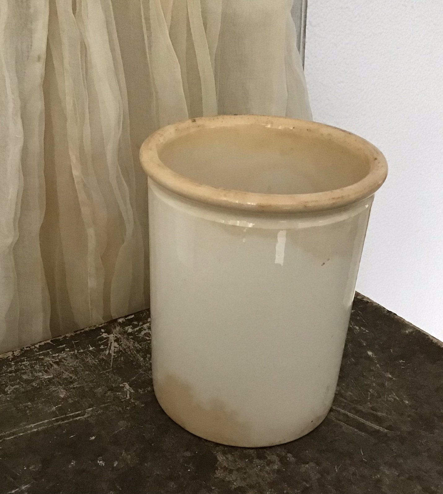 Beboterde pot/beboterd aardewerk/, Ophalen of Verzenden