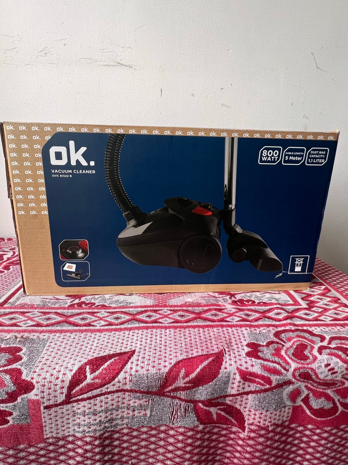OK. Stofzuiger OVC 81522 B - 800W Sledestofzuiger, Witgoed en Apparatuur, Stofzak, Overige merken, Nieuw, Ophalen of Verzenden