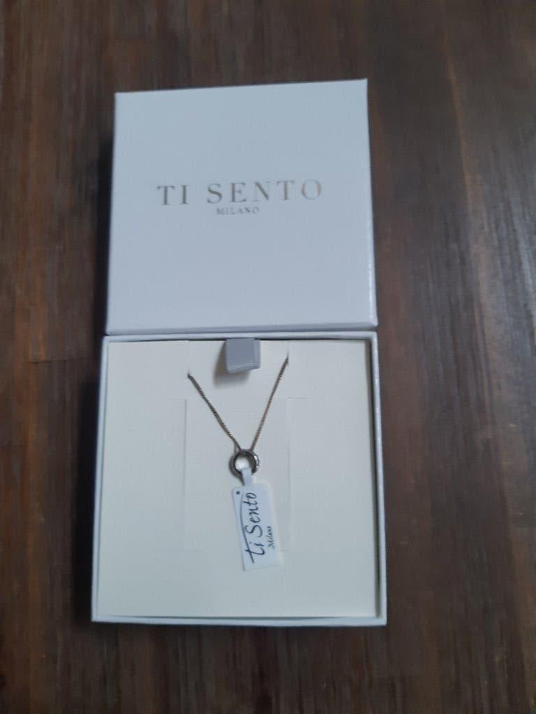 TI SENTO NIEUWE ZILVER  KETTING ., Nieuw, Ophalen of Verzenden, Met bedels of kralen, Zilver