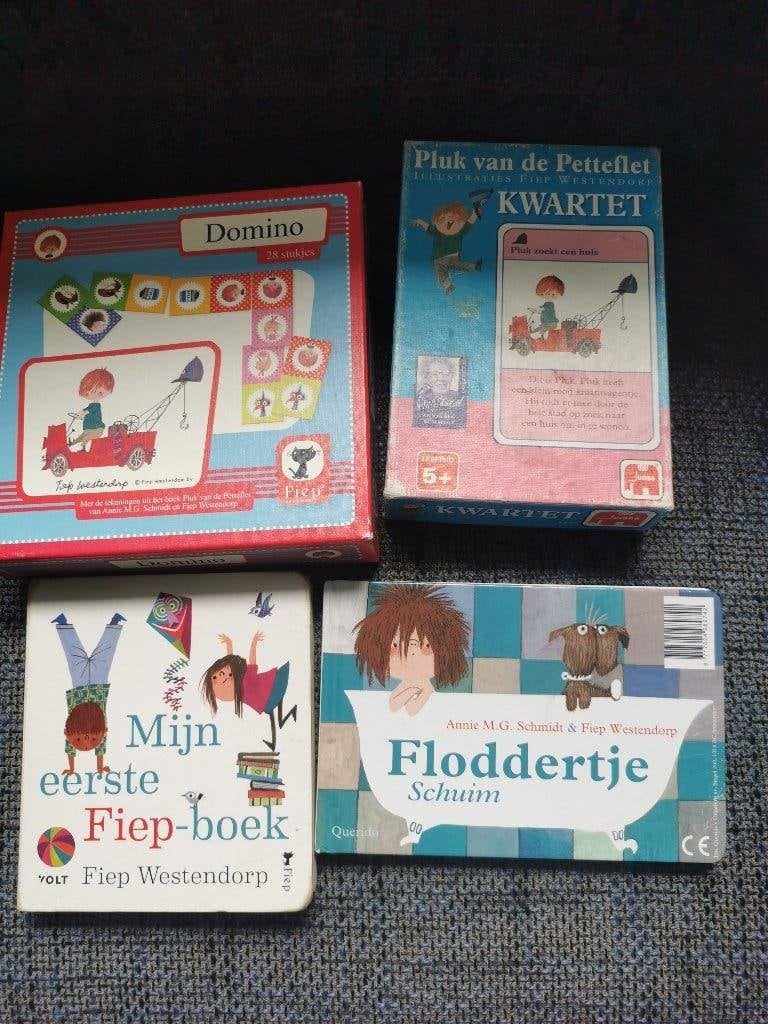 Spel boek kleuter: Domino, kwartet, boekje Annie M.G.Schmidt, Ophalen, Fictie algemeen, Jongen of Meisje, Annie Schmidt - Westendorp