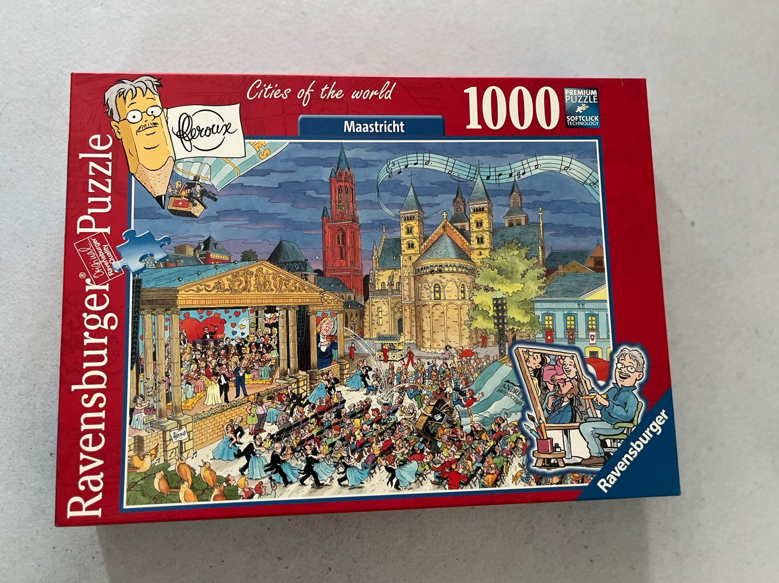 Ravensburger Maastricht puzzel, Hobby en Vrije tijd, Denksport en Puzzels, Ophalen of Verzenden, 500 t/m 1500 stukjes, Zo goed als nieuw