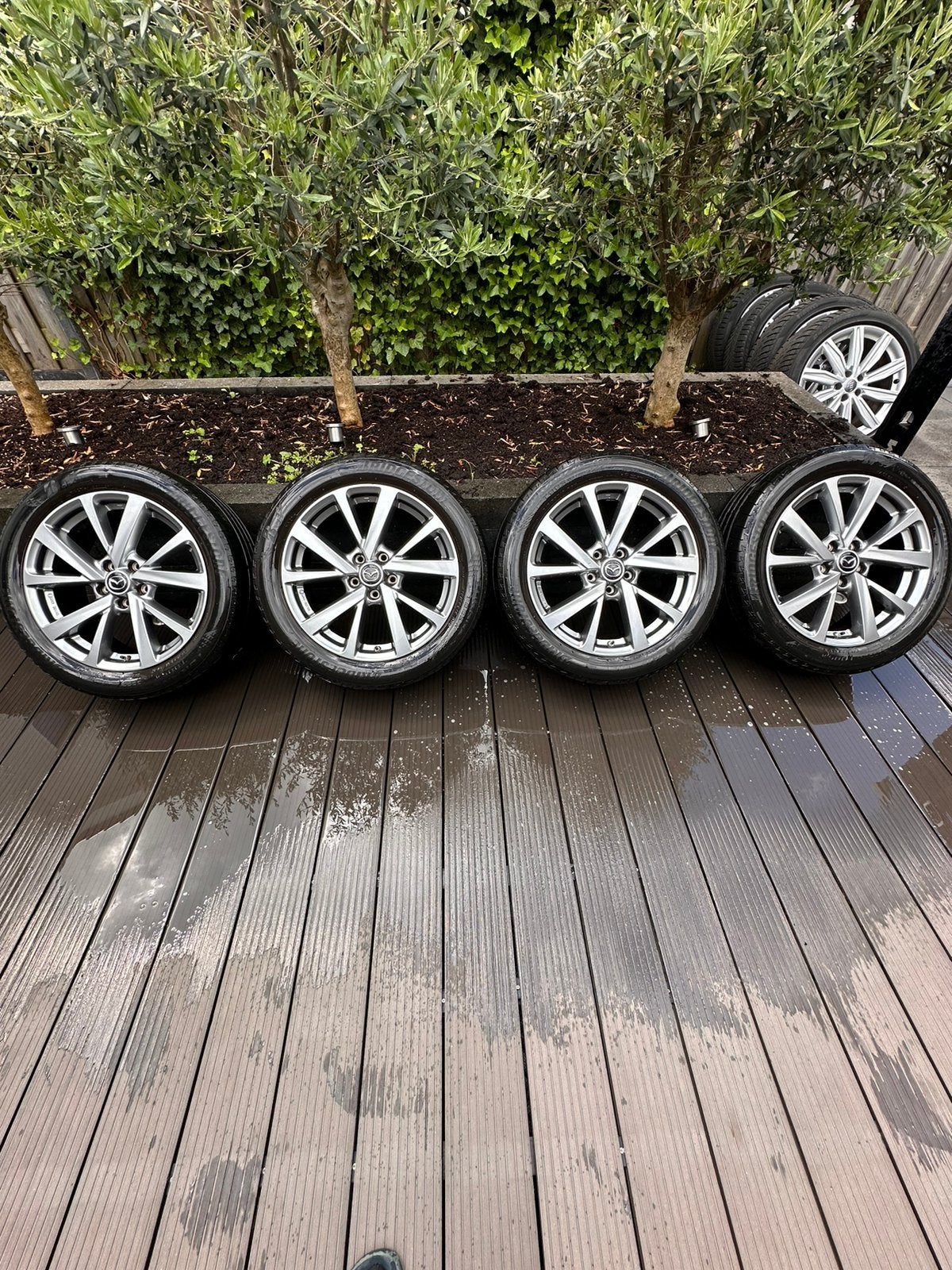 Originele Mazda 18 inch velgen 'Design 72 Shadow Chrome', 18 inch, 215 mm, Banden en Velgen, Ophalen of Verzenden
