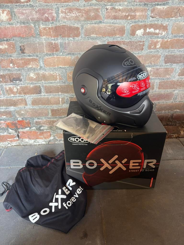 ROOF boxxer helm, maat S, nieuw in doos, Motoren, Systeemhelm, Kinderen, Ophalen of Verzenden, S