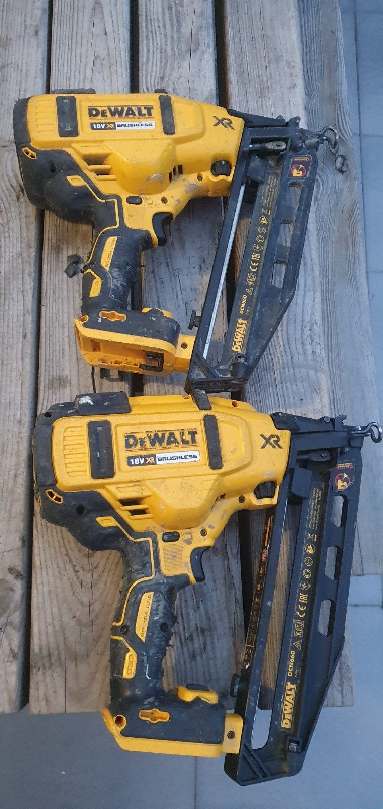 DeWalt DCN660 18V XR Brushless Spijkermachine, Ophalen of Verzenden, Gebruikt