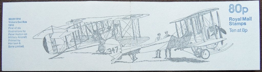 Postzegelboekje Engeland – Military Aircraft 1 - Vickers, Ophalen of Verzenden, Postfris
