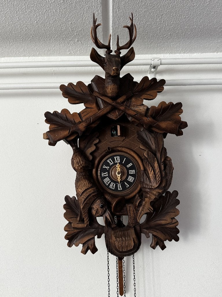 Antieke koekoeksklok, Ophalen, Analoog, Handgemaakt, Wandklok