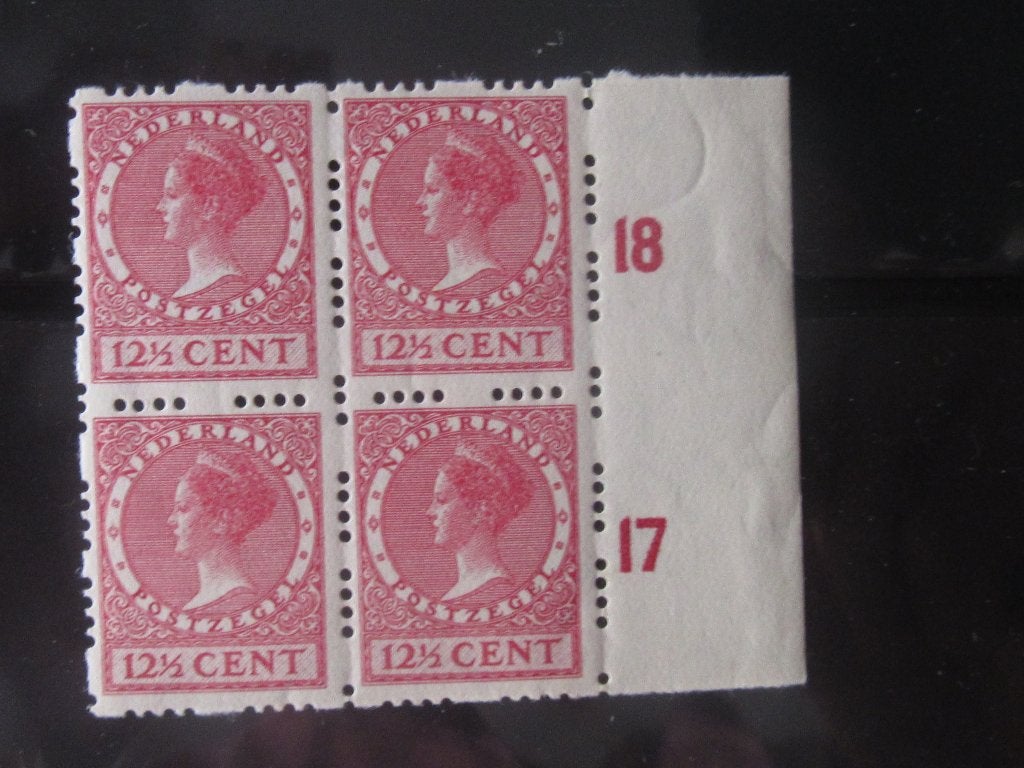 Nico Nederland Roltanding 46 Blok v.4 Postfris z.plakker, Ophalen of Verzenden, T/m 1940, Postfris