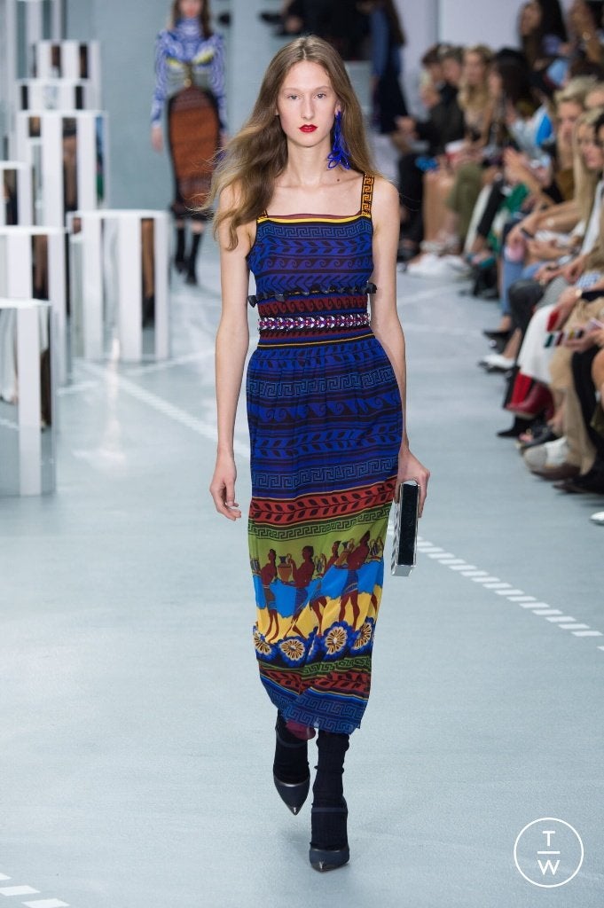 Maxi jurk van zijde MARY KATRANTZOU maat M, Maat 38/40 (M), Meerkleurig, Ophalen of Verzenden, Zo goed als nieuw