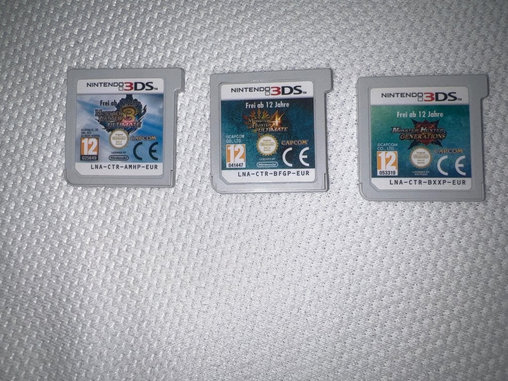 Monster Hunter 3 Ultimate, 4 Ultimate & Generations voor 3DS, Avontuur en Actie, Verzenden, 1 speler, Zo goed als nieuw