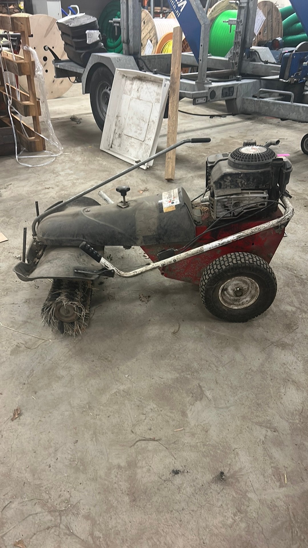 Veegmachine Rotink Benzine, Tuin en Terras, Ophalen, Zo goed als nieuw