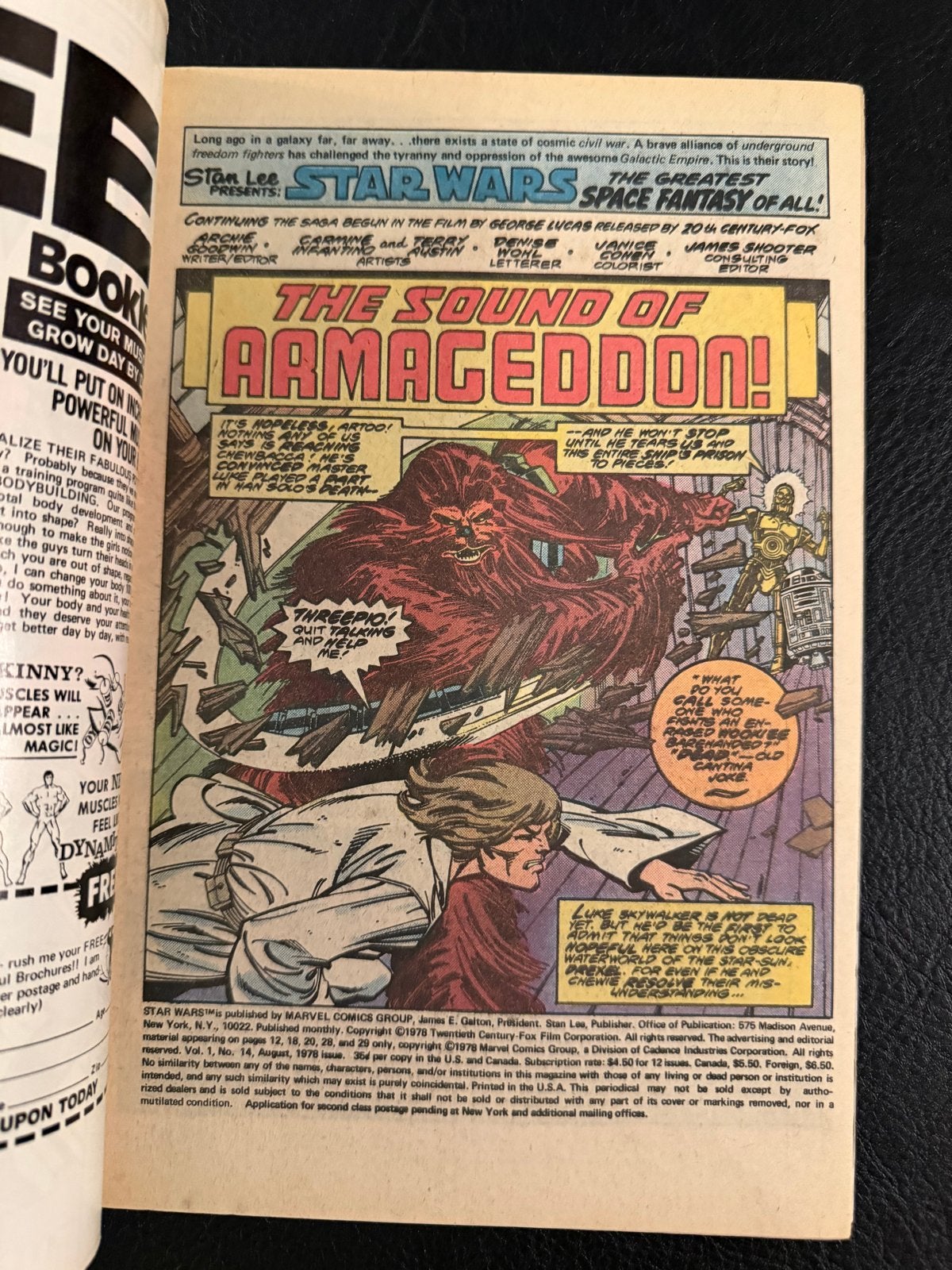 Star Wars Comic #14 1e Druk 1978 Marvel VF/NM, Eén comic, Amerika, Ophalen of Verzenden, Zo goed als nieuw