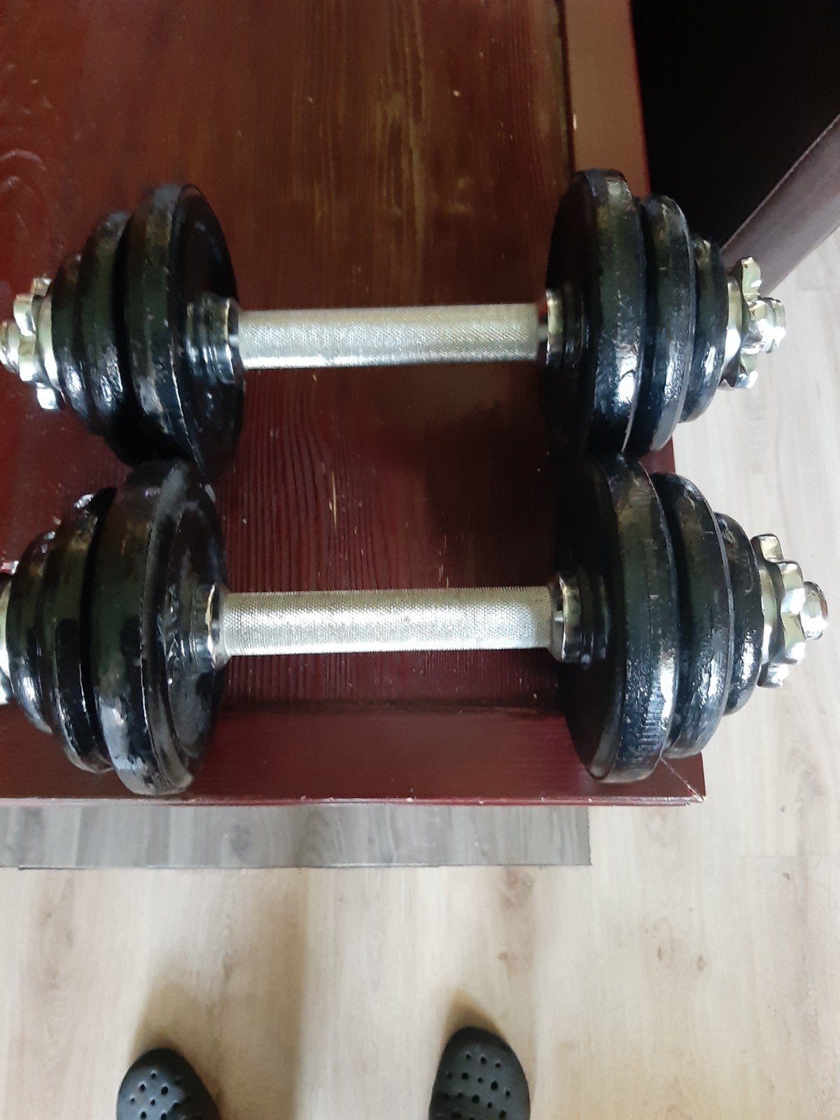 Halterset 9 kg (2 stuks), Ophalen, Zo goed als nieuw